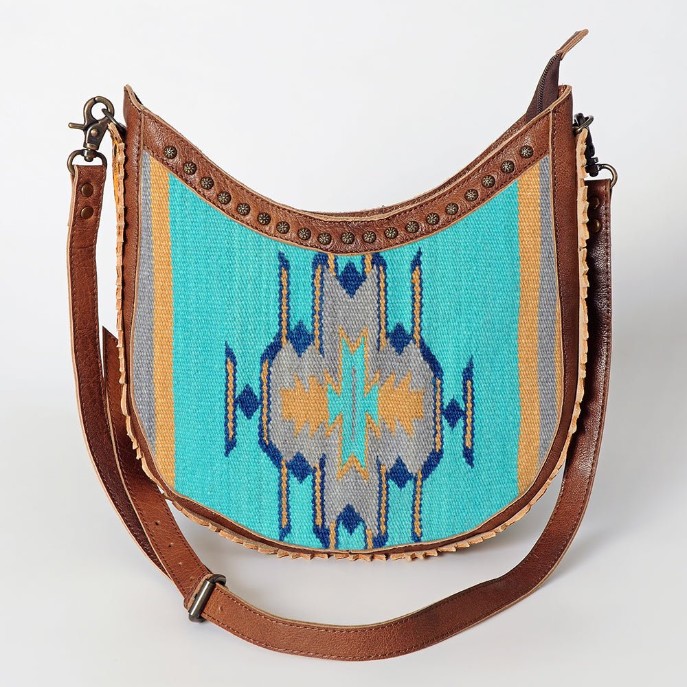 American Darling Hand Tooled Saddle Blanket Genuine Leather