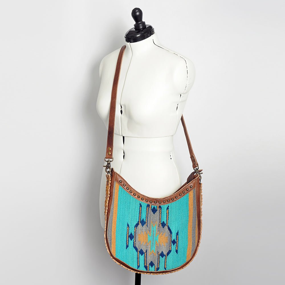 American Darling Hand Tooled Saddle Blanket Genuine Leather
