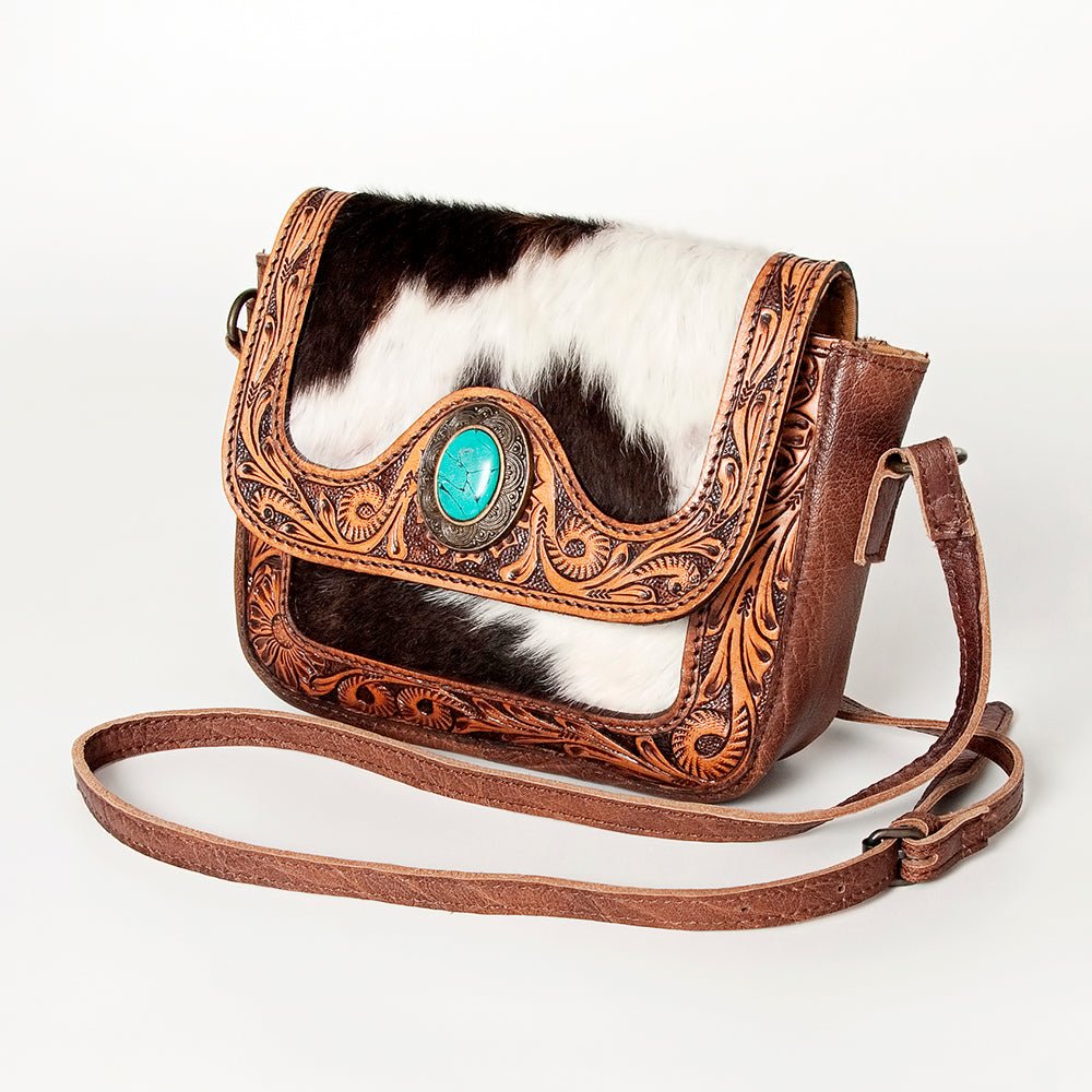 American Darling Hand Tooled Saddle Blanket Genuine Leather