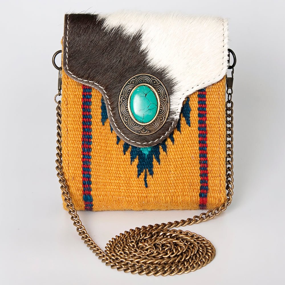 American Darling Hand Tooled Hair-On Genuine Leather
