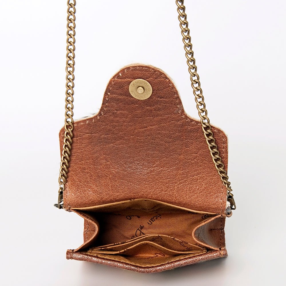 American Darling Hand Tooled Hair-On Genuine Leather