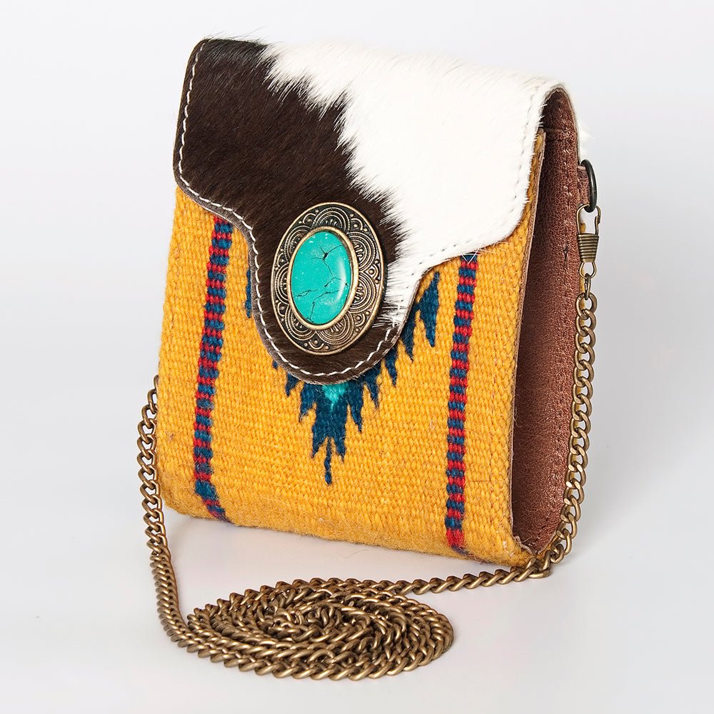 American Darling Hand Tooled Hair-On Genuine Leather