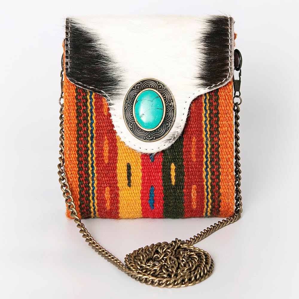 American Darling Hand Tooled Hair-On Genuine Leather