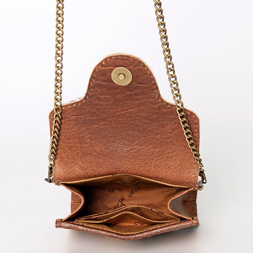 American Darling Hand Tooled Hair-On Genuine Leather