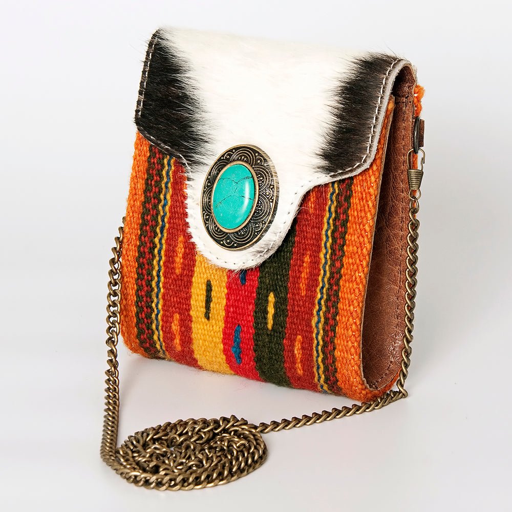American Darling Hand Tooled Hair-On Genuine Leather