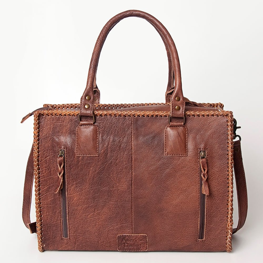 American Darling Briefcase Hair-On Genuine Leather