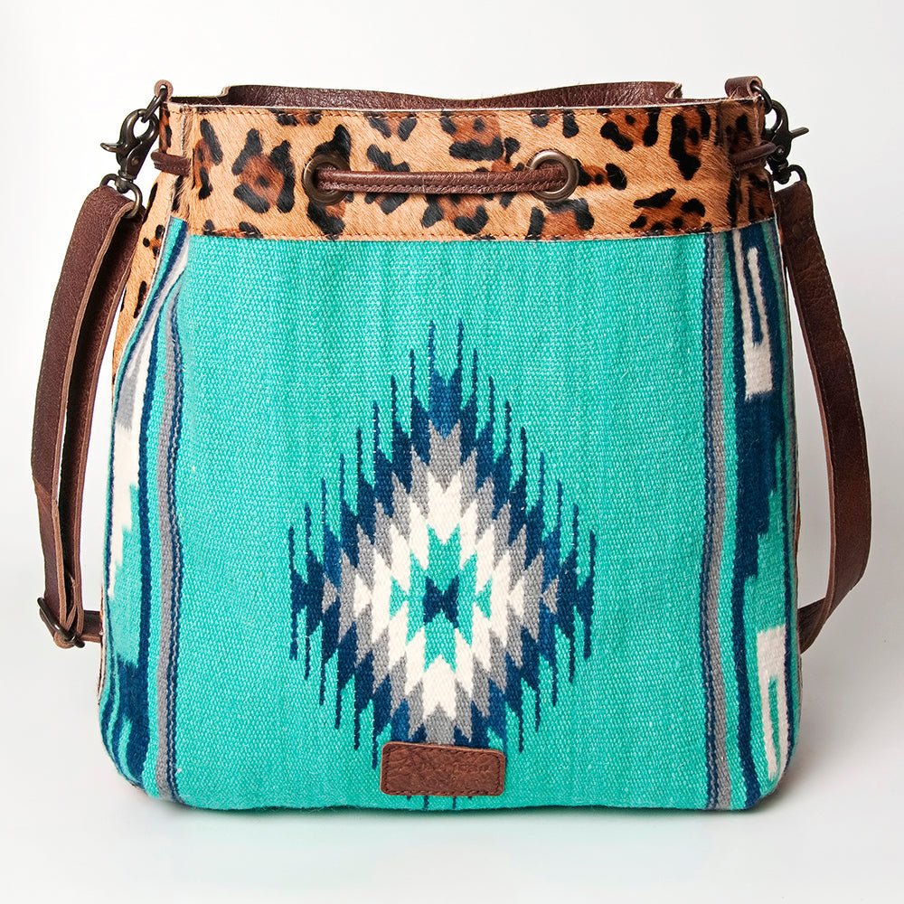 American Darling Saddle Blanket Hair-On Genuine Leather Crossbody Bag