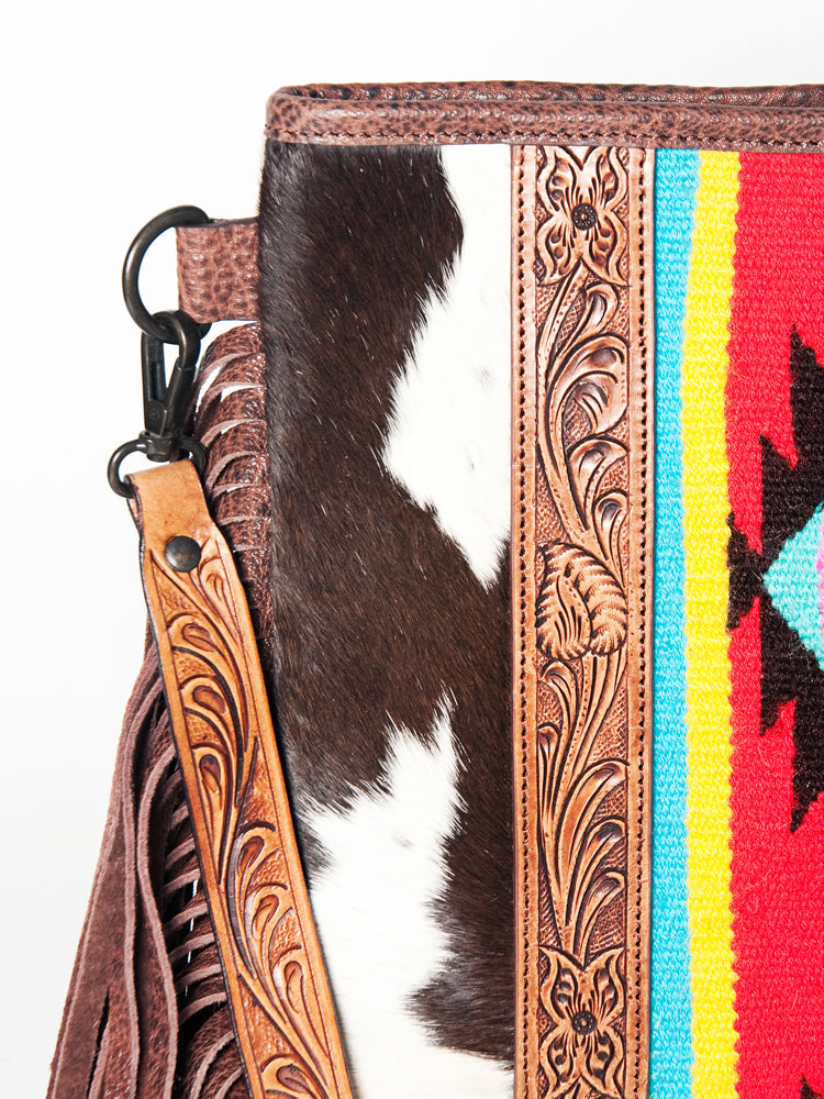 American Darling Crossbody Saddle Blanket Hand Tooled Genuine Leather Women Bag Western Handbag Purse