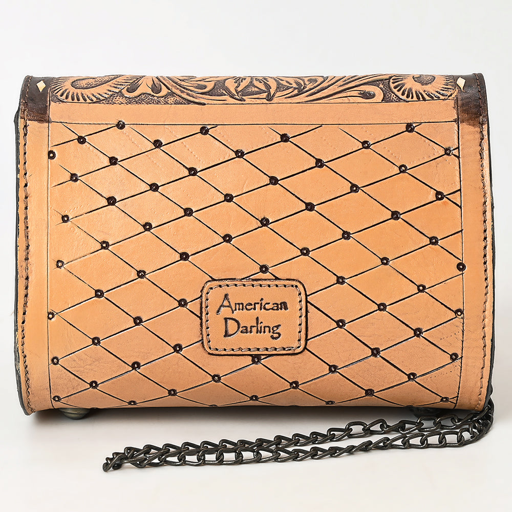 American Darling Crossbody Hand Tooled Genuine Leather Women Bag Western Handbag Purse