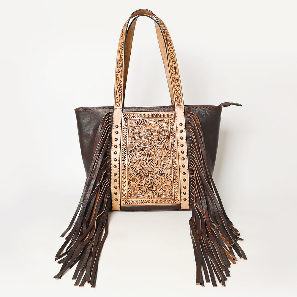 American Darling Hand-Tooled Genuine Leather Bag