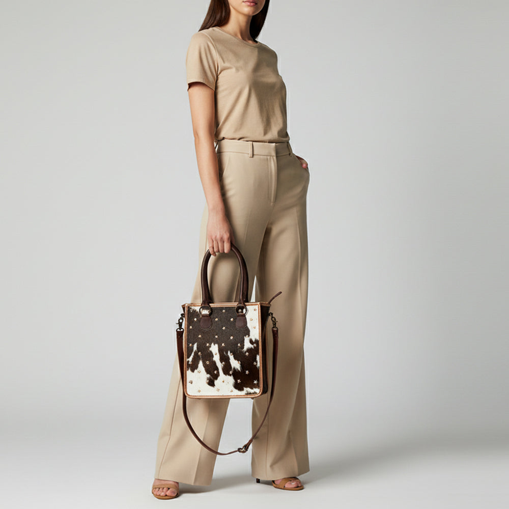 American Darling Tote Hair-On Genuine Leather Women Bag Western Handbag Purse