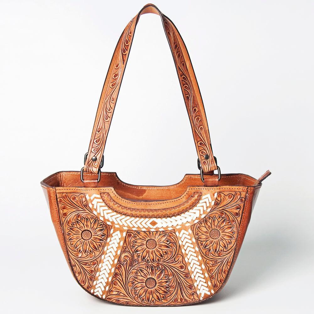 American Darling Hand-Tooled Genuine Leather Tote
