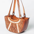 American Darling Hand-Tooled Genuine Leather Tote