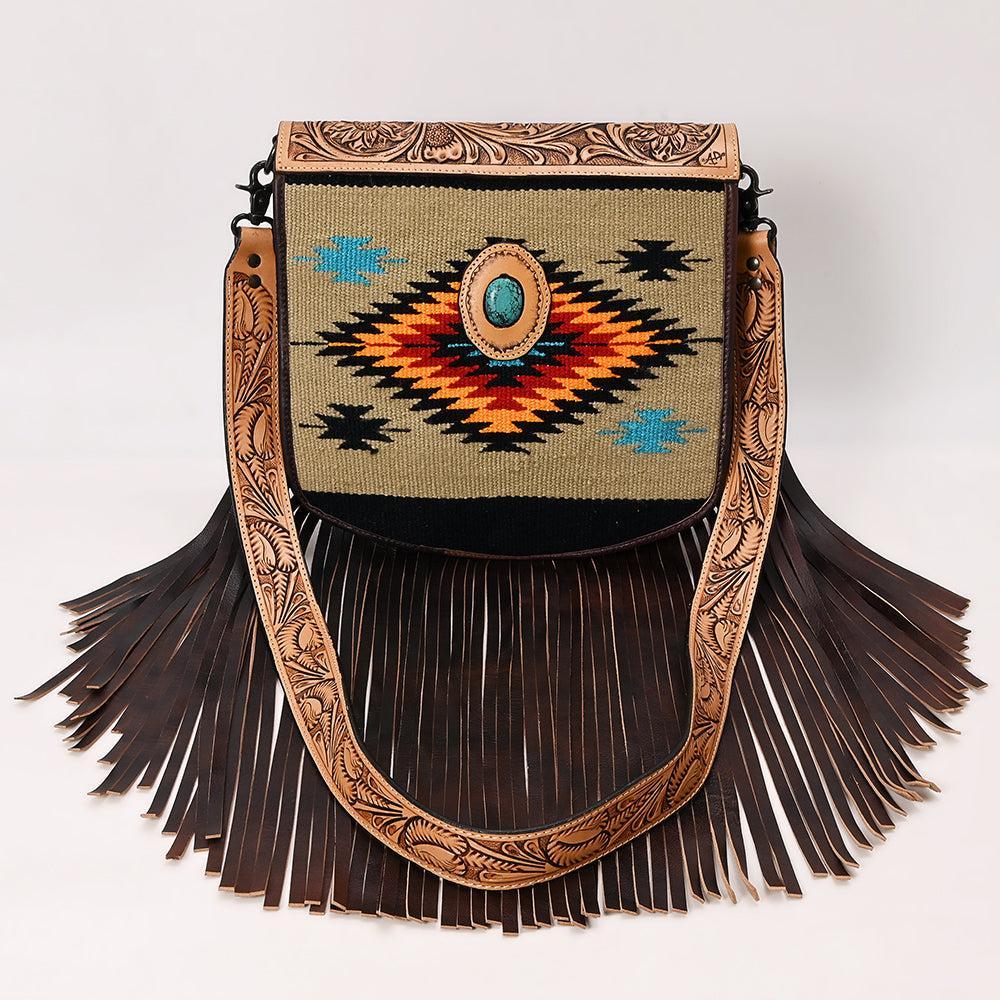 American Darling Saddle Blanket Leather Messenger Bag