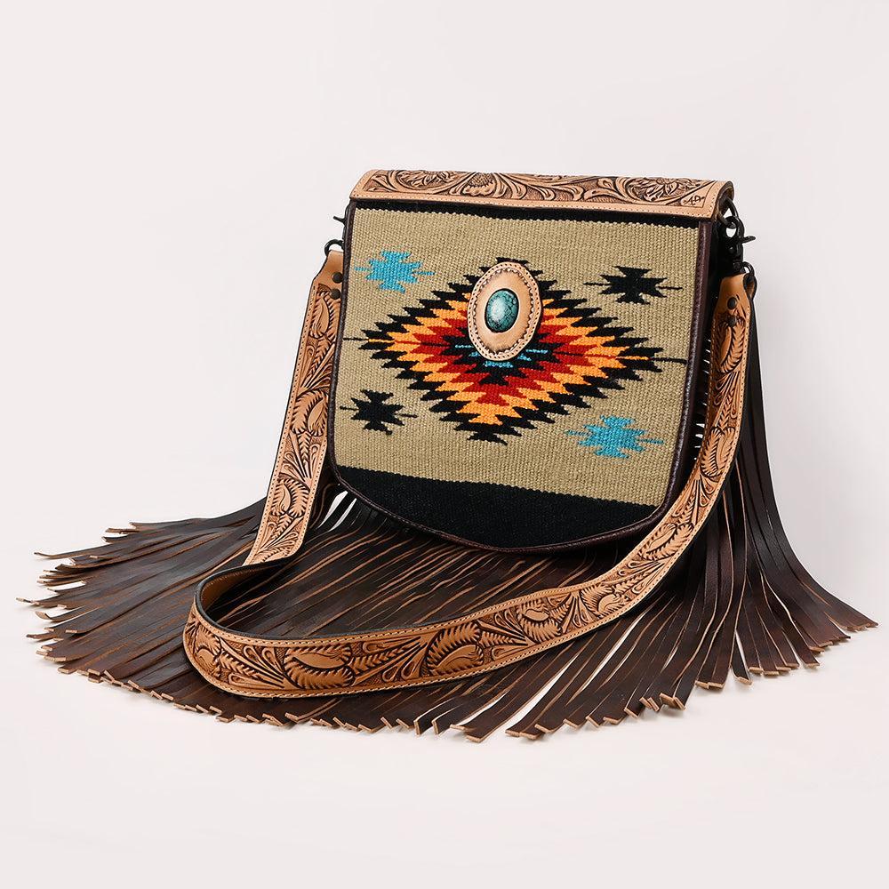 American Darling Saddle Blanket Leather Messenger Bag