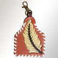 American Darling ADKRX118 Hand Tooled Carved Genuine Leather Keyring