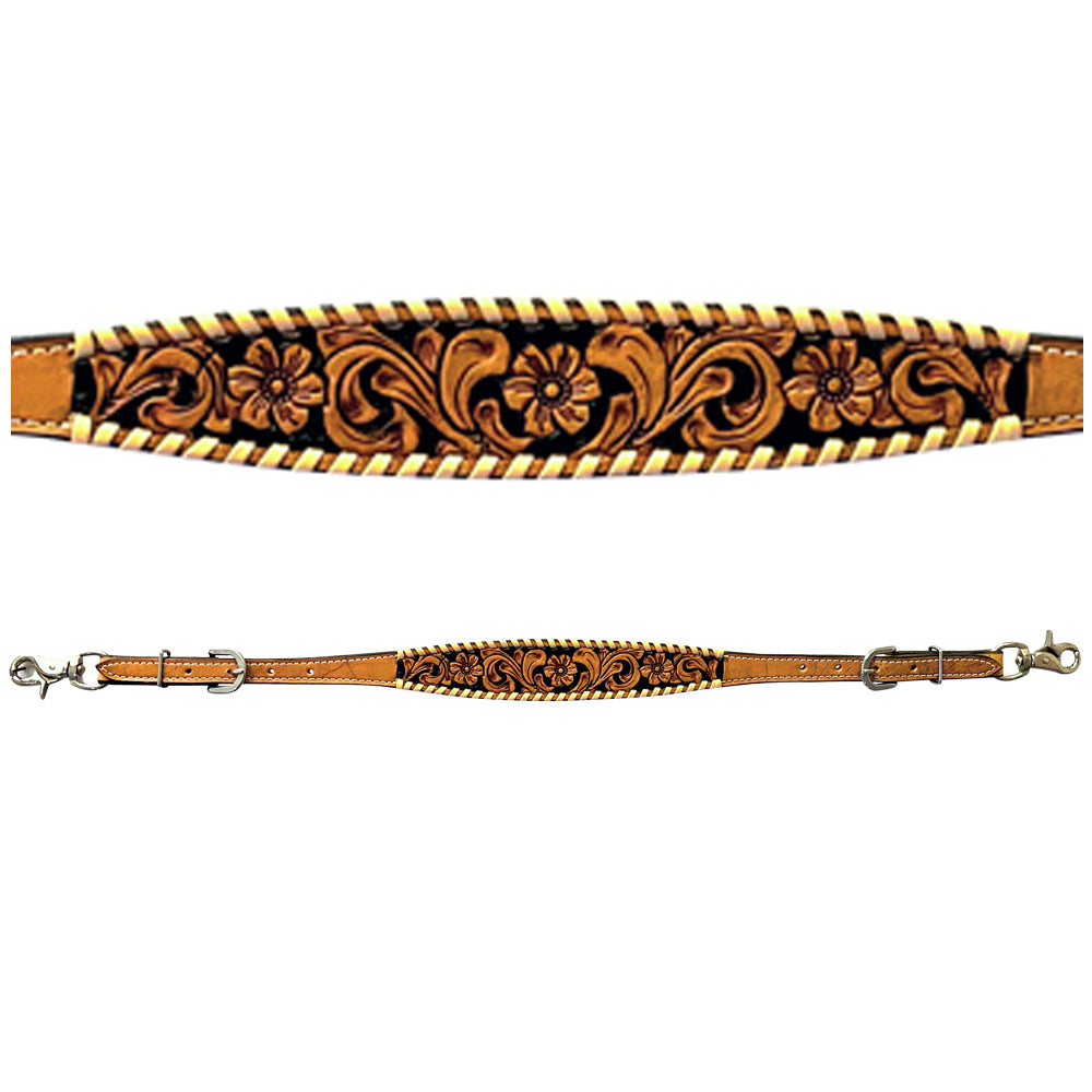 Bar H Equine American Leather Horse Saddle Tack One Ear Headstall | Breast Collar | Browband Headstall | Wither Strap | Tack Set BER256