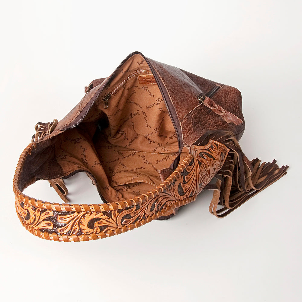 Hobo Hair On Saddle Blanket Genuine Leather Western Bag For Women