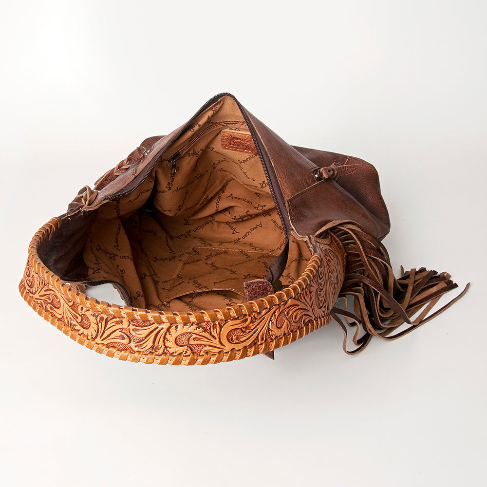 Hobo Hair On Saddle Blanket Genuine Leather Western Bag For Women