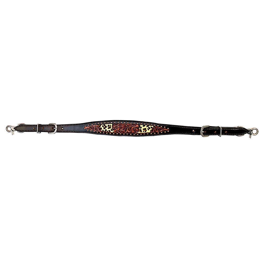 Bar H Equine American Leather Horse Saddle Tack One Ear Headstall | Breast Collar Browband Wither Strap Set BER238