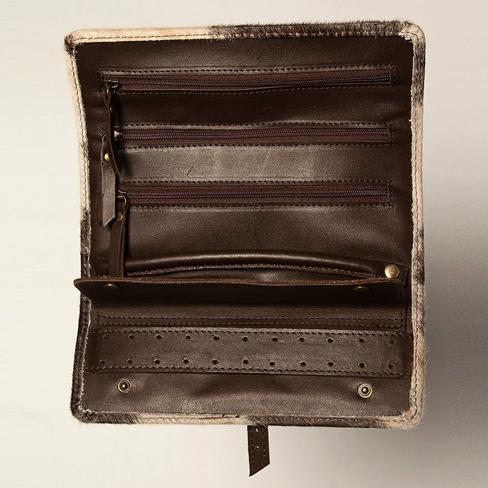 American Darling Jewelry Case Hair-On Genuine Leather