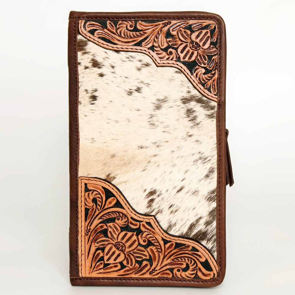 American Darling Jewelry Case Hand Tooled Hair-On Genuine Leather