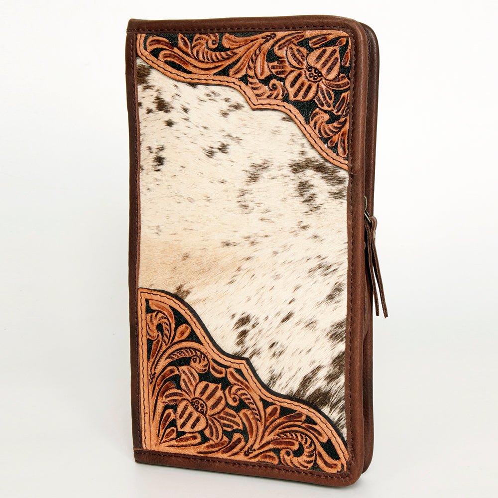 American Darling Jewelry Case Hand Tooled Hair-On Genuine Leather