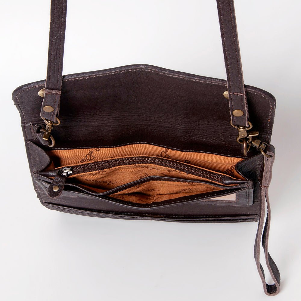 American Darling Wallet Hand Tooled Genuine Leather