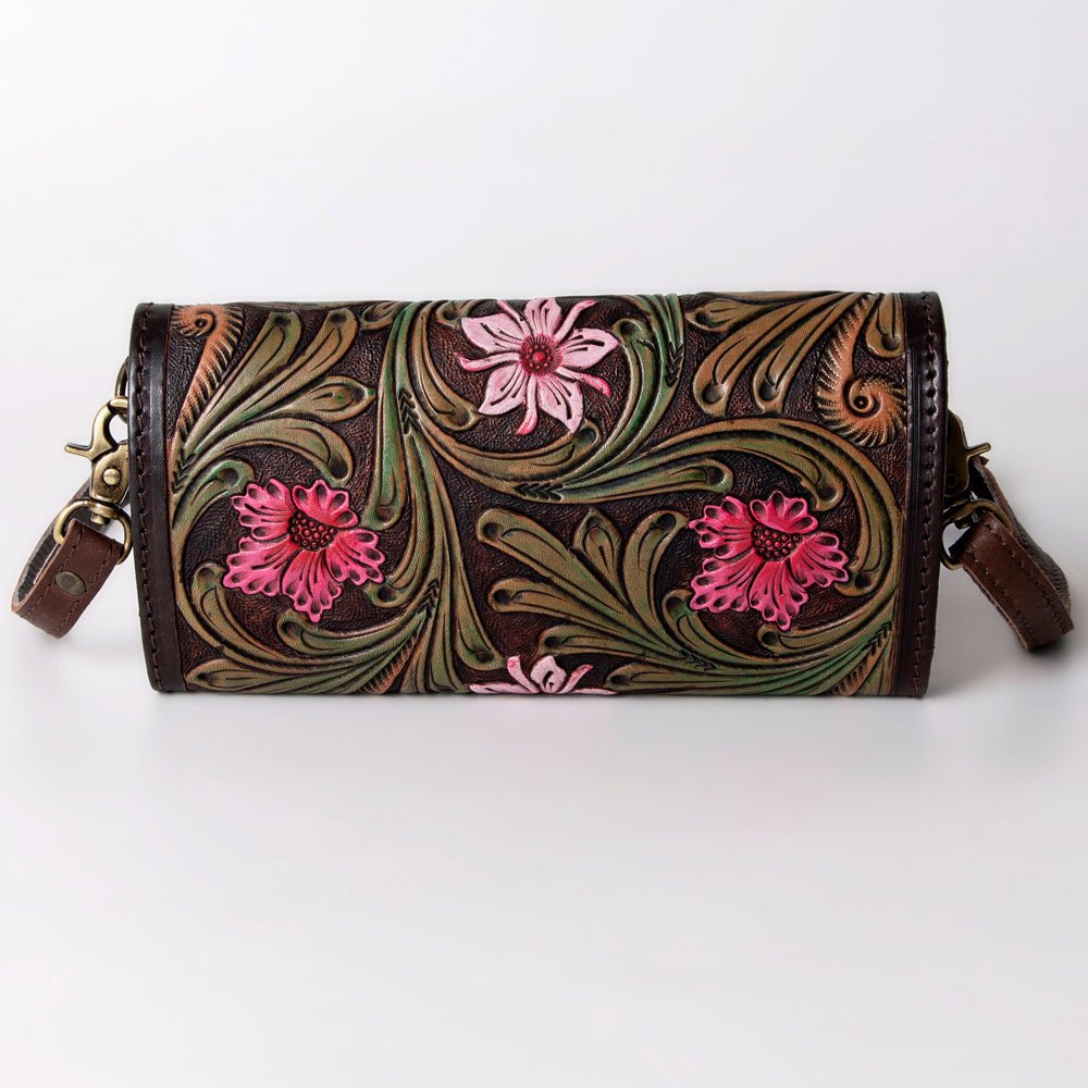 American Darling Wallet Hand Tooled Genuine Leather