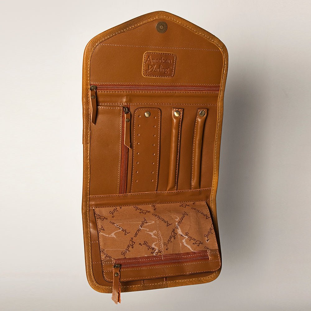 American Darling Jewelry Case Hair-On Genuine Leather