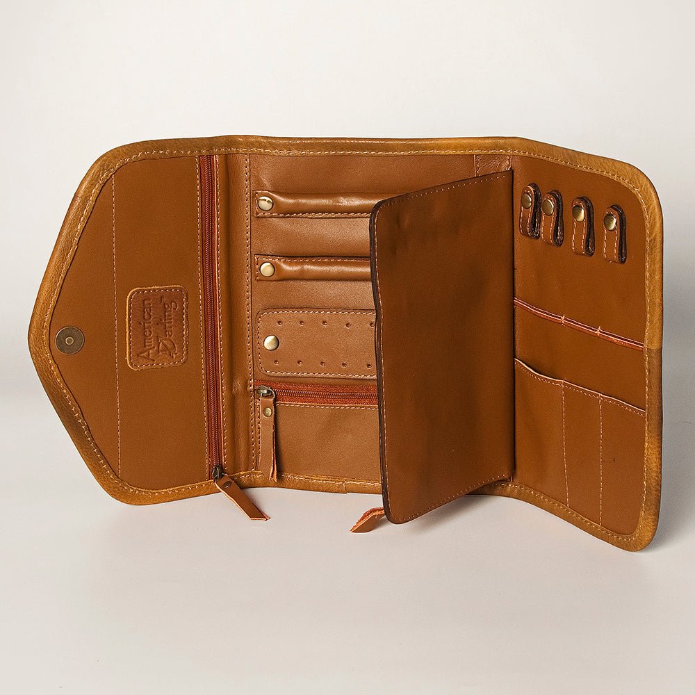 American Darling Jewelry Case Hair-On Genuine Leather