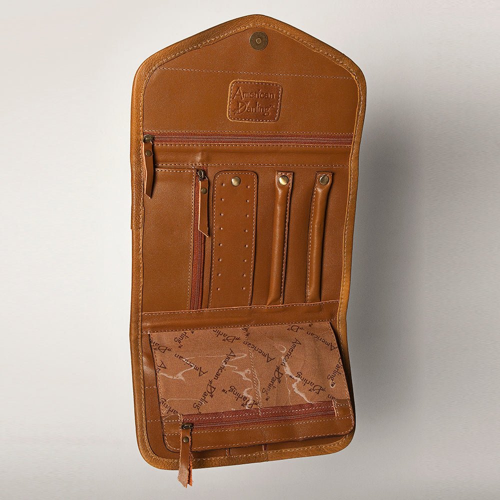 American Darling Jewelry Case Hair-On Genuine Leather