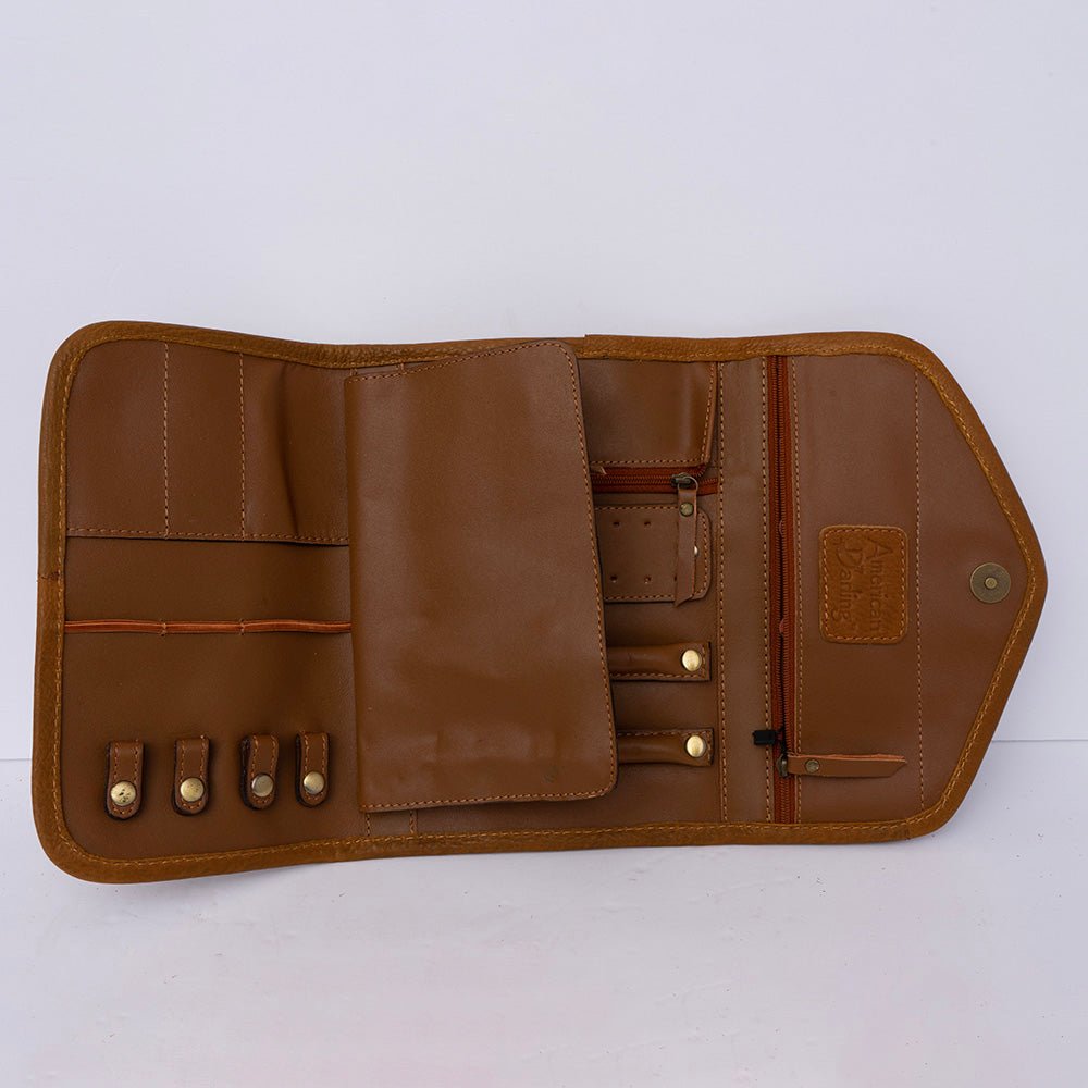 American Darling Jewelry Case Hair-On Genuine Leather