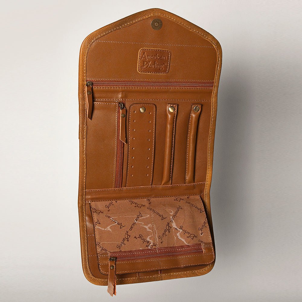 American Darling Jewelry Case Hair-On Genuine Leather