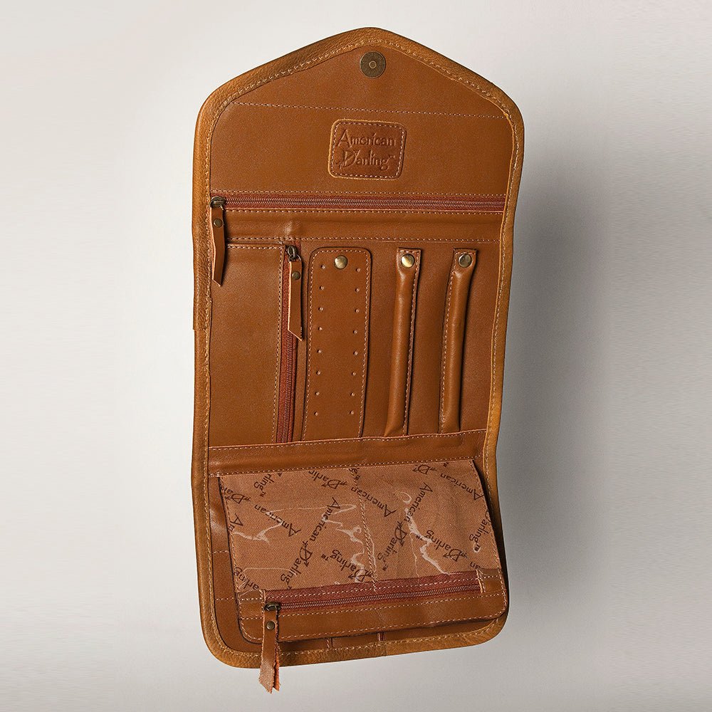 American Darling Jewelry Case Hair-On Genuine Leather