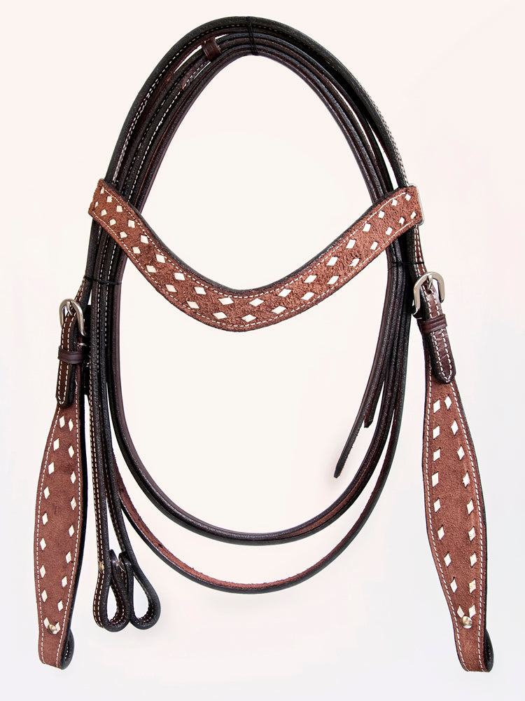 Comfytack Rough Out Western Saddle Leather Trail Tack Brown | Western Saddle | Saddle for Horses | Horse Tack Set