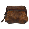Never Mind Vintage Hand-Dyed Leather Coin Purse