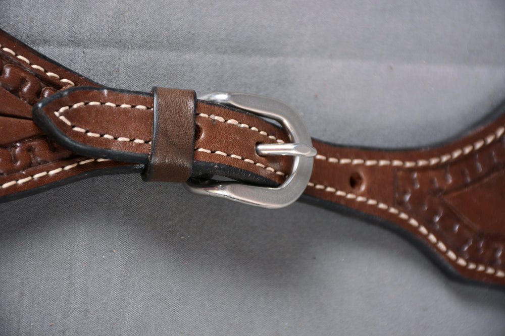 Bar H Equine Leather Spurs Straps for Adults Western Womens Spur Horse Riding Barrel Racing Show and Rodeo Strap Adult Women