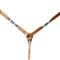 Bar H Equine American Leather Horse Saddle Tack One Ear Headstall | Breast Collar Browband Wither Strap Set BER272
