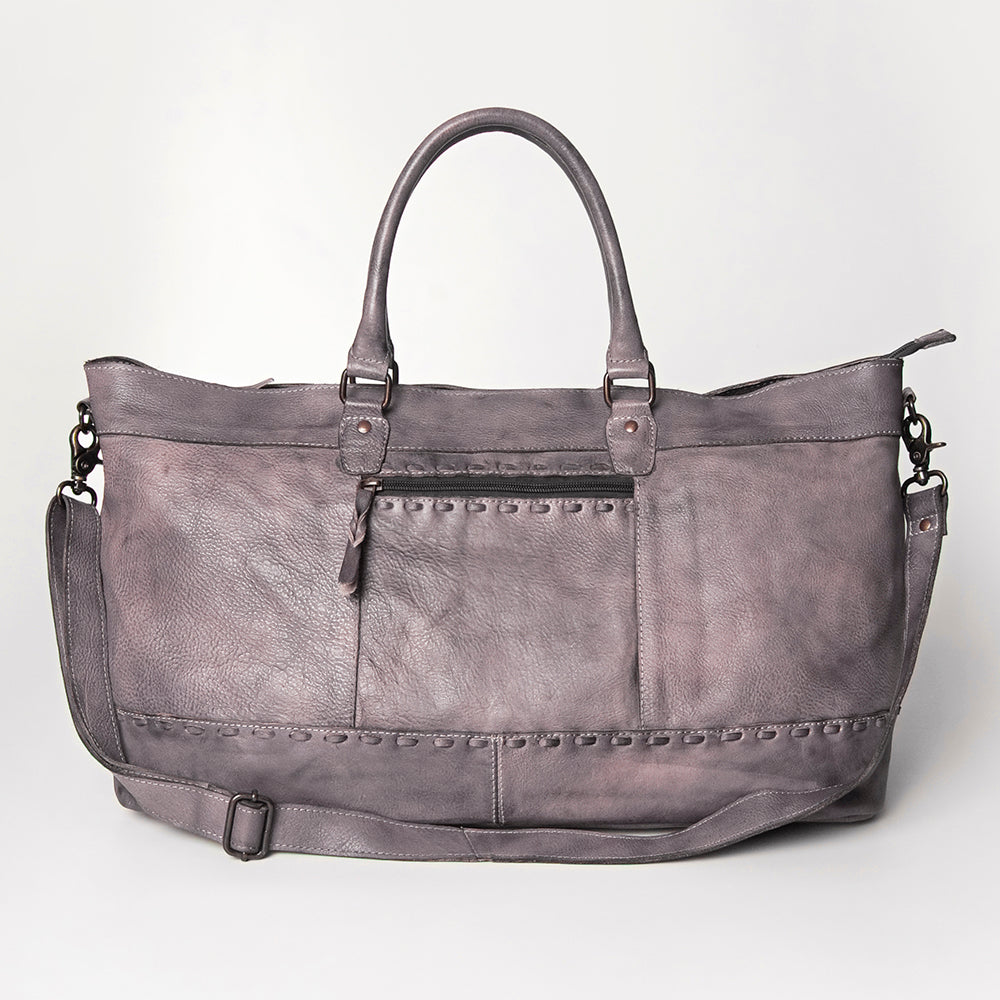 Never Mind Duffel Vintage Handmade Genuine Cowhide Leather