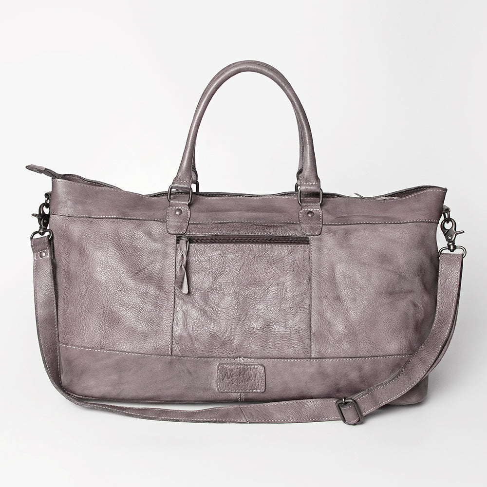 Never Mind Duffel Vintage Handmade Genuine Cowhide Leather