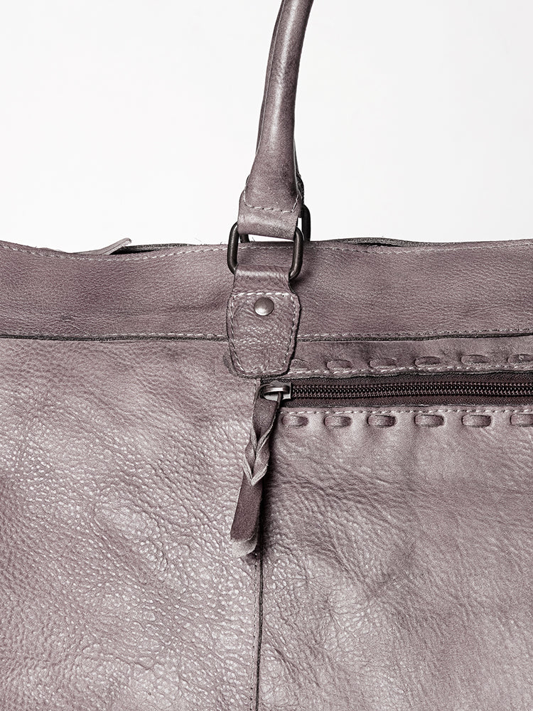 Never Mind Duffel Vintage Handmade Genuine Cowhide Leather