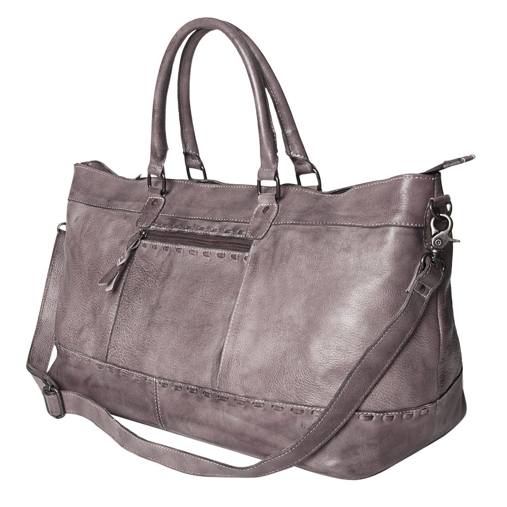 Never Mind Duffel Vintage Handmade Genuine Cowhide Leather