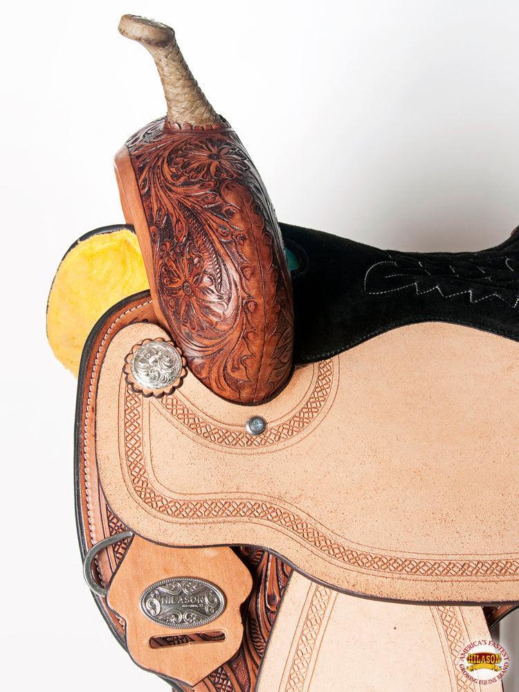 Western Horse Barrel Racing Saddle Trail Pleasure American Leather Hilason