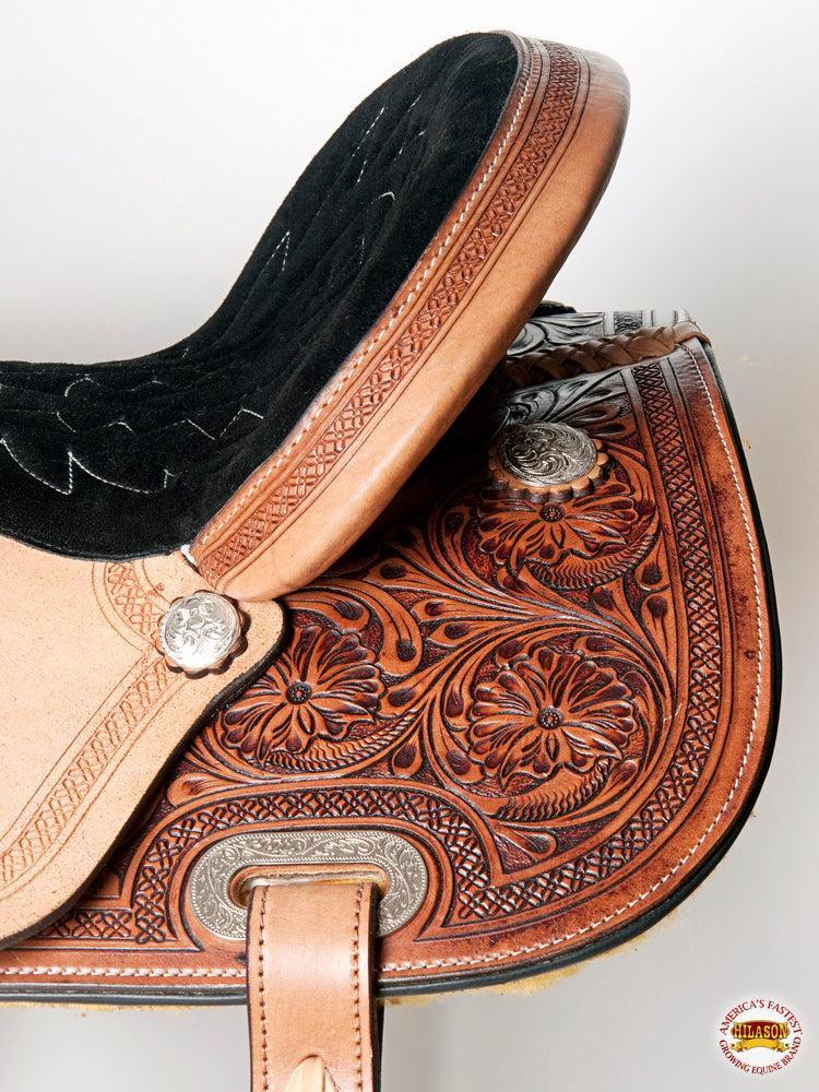 Western Horse Barrel Racing Saddle Trail Pleasure American Leather Hilason