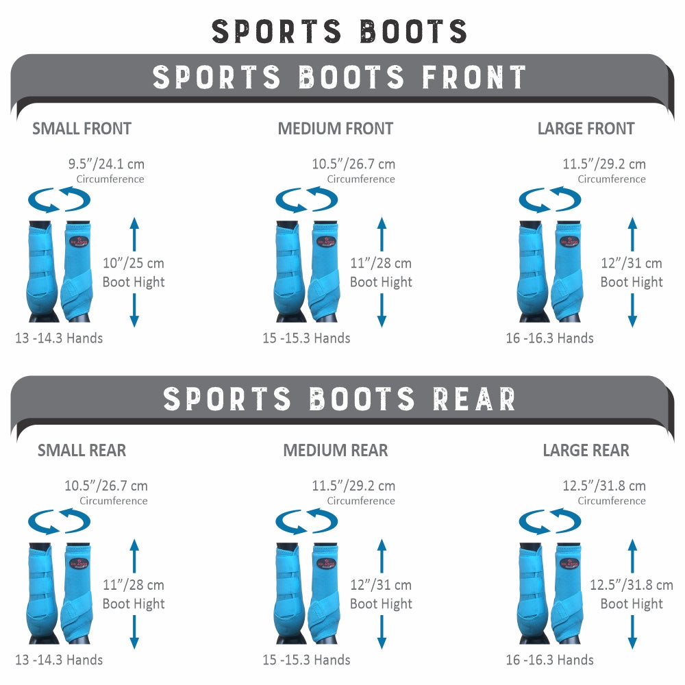 Hilason Horse Medicine Sports Boots Rear Leg Protective