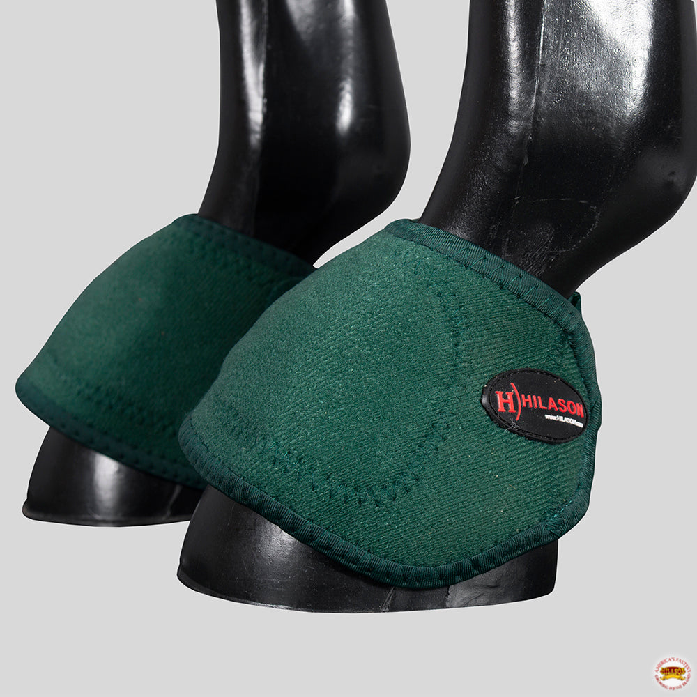HILASON Bell Boots for Horses No Turn Protection Comfort & Durability Quick Wrap Hook and Loop Jumping Boots Sold in Pairs