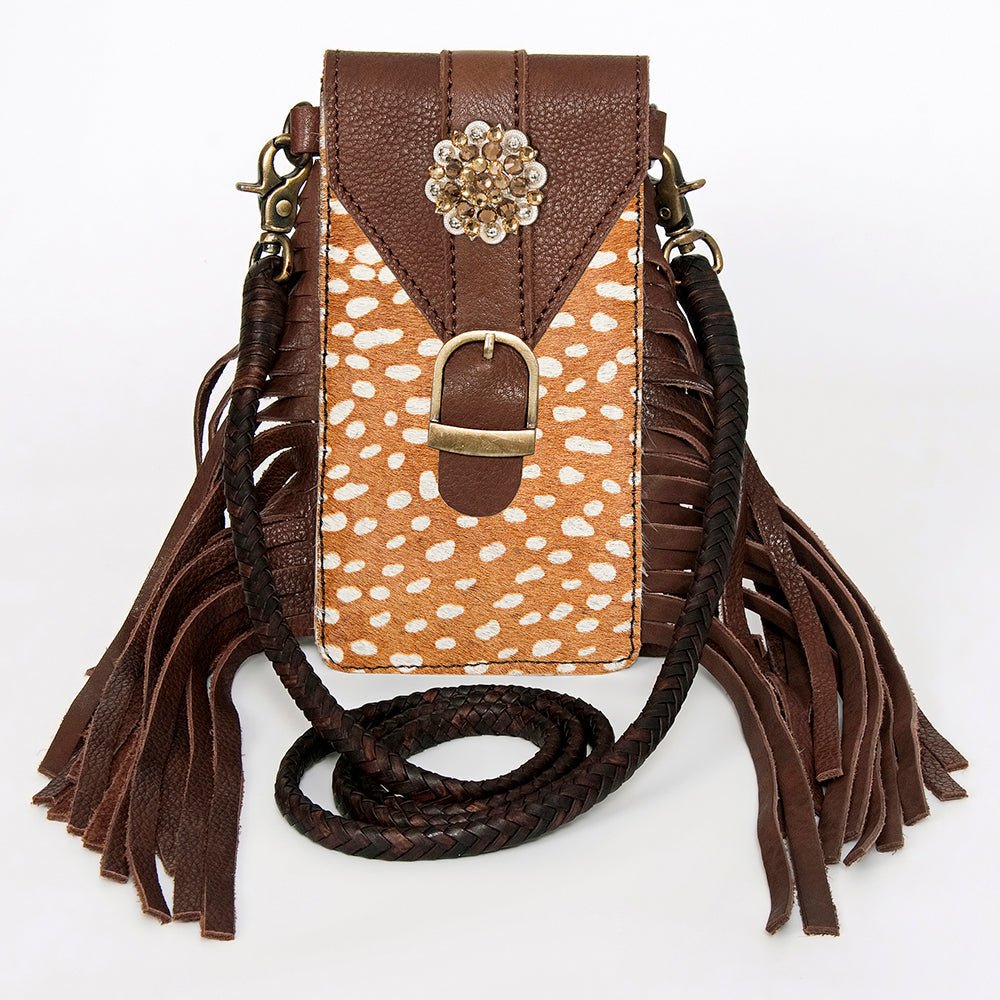 American Darling Cell Phone Holder Hair-On Genuine Leather