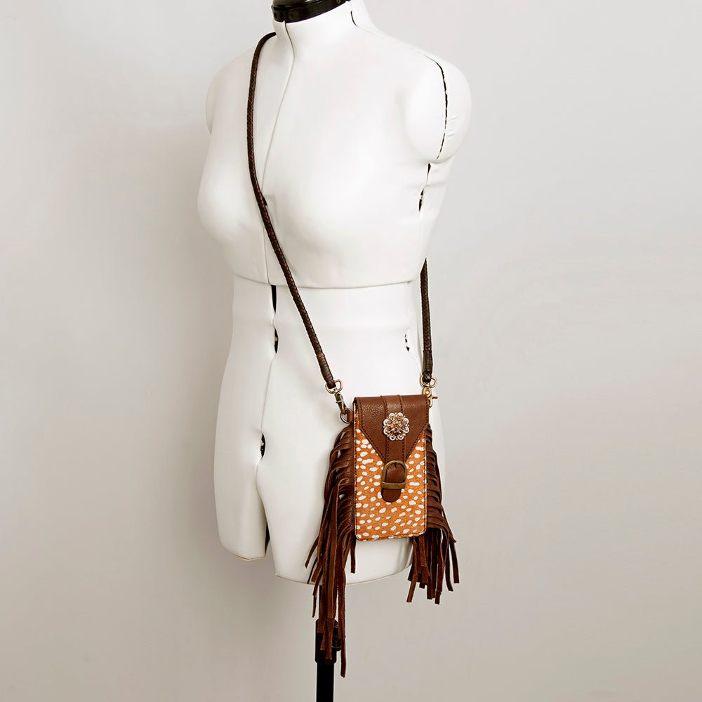 American Darling Cell Phone Holder Hair-On Genuine Leather