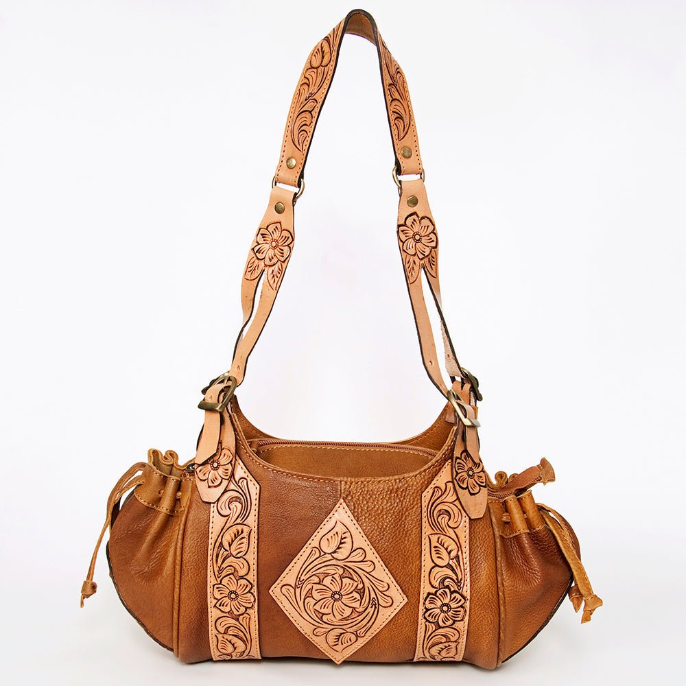 American Darling Hobo Hand Tooled Hair-On Genuine Leather